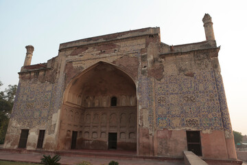 Exterior of the Chini Ka Rauza (Chinese Tomb) in Agra, Uttar Pradesh, India, Asia