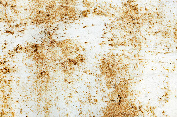 Light textured rusty surface of old iron dirty brown with light intersperses, metal embossed background aged and exposed to moisture and time