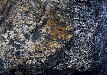 close-up old stone wall texture background