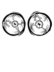 Crazy Monster Horror Augen 