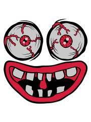 Böses Monster Horror Gesicht 