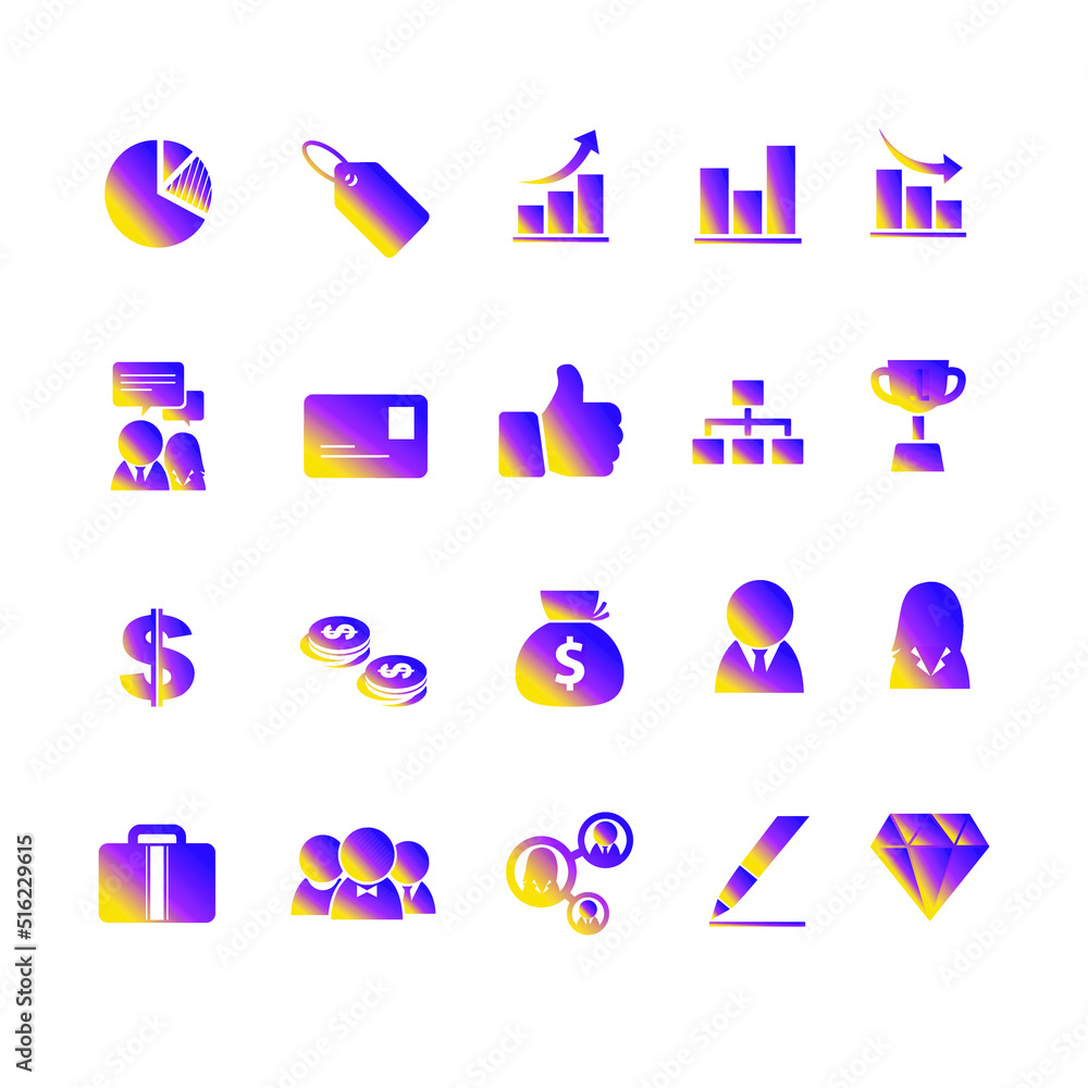 Poster set of 25 web icons in flat style. icons for games application. vector illustration. fully editable 