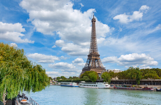 View of Paris with Eiffel tower