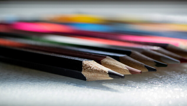 colored pencils, pencil set, pencils and sun shade