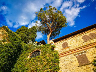 View on a historic building in Asolo, Treviso - Italy