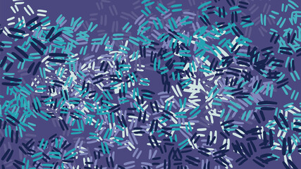 Fantasy messy doodle geometric shapes background. Abstract card, layout. Creative landing page or business background. Advertisement cover.