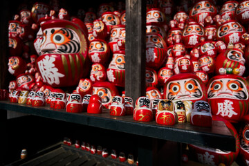 Daruma (Dharma) Dolls of Katsuo-ji Temple in Japan