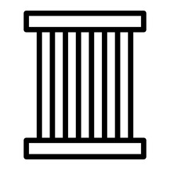 jail line icon