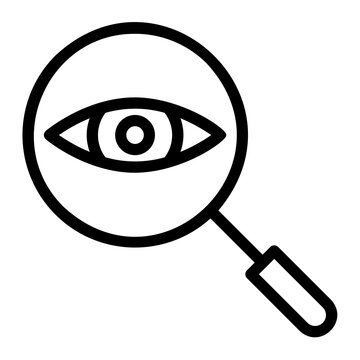 recommend clip art: magnifying glass line icon