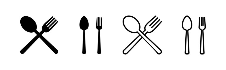 spoon and fork icon vector. spoon, fork and knife icon vector. restaurant sign and symbol