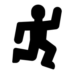 crime scene glyph icon