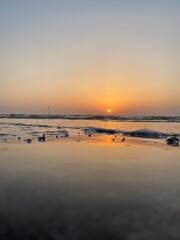 Obraz premium sunset on the beach