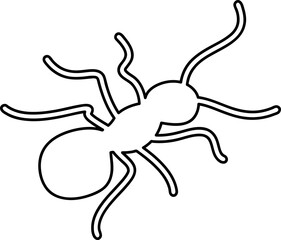  vector ant illustration icon on white background..eps