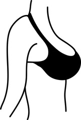 woman body part vector illustration on white background 2.eps