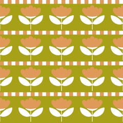 Simple floral seamless flower geometric abstract pattern for kids and fabrics and wrapping paper and linens and clothes