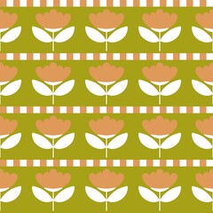Simple floral seamless flower geometric abstract pattern for kids and fabrics and wrapping paper and linens and clothes