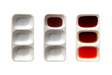 cup sauce on a white background,with clipping path