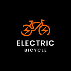 Electric bike logo design vector vector