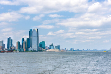 Fototapeta premium New York City views and Hadson river from a boat.