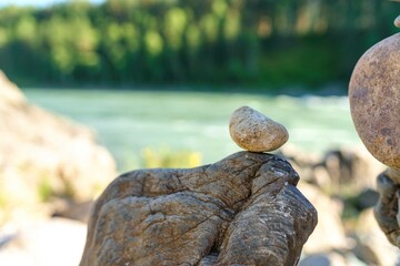 Philosophy concept of meditation and balance 