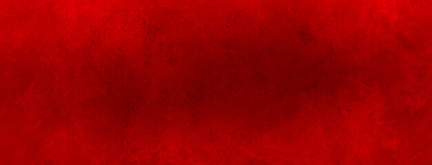 Red Christmas paper background. Old vintage texture grunge design. Elegant dark red center and light red faded border. - 516247408
