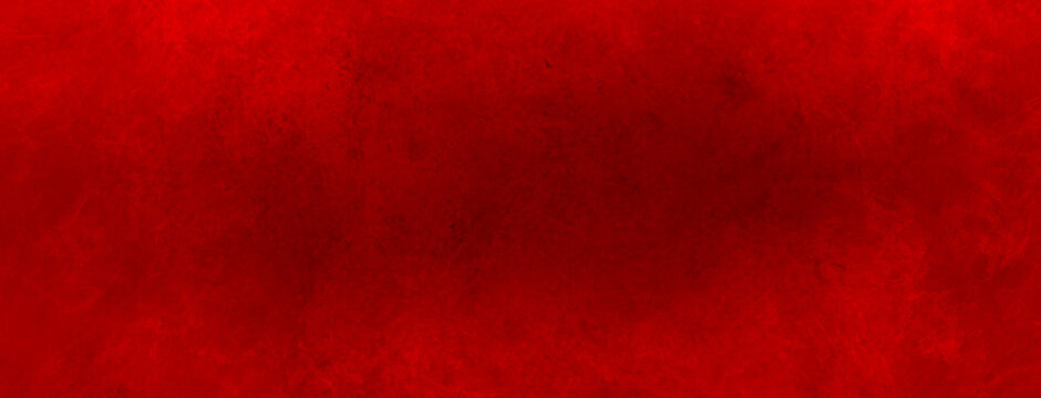 Red Christmas paper background. Old vintage texture grunge design. Elegant dark red center and light red faded border.