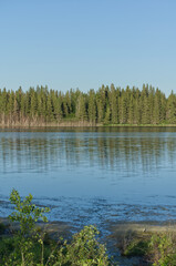 An Evening At Astotin Lake
