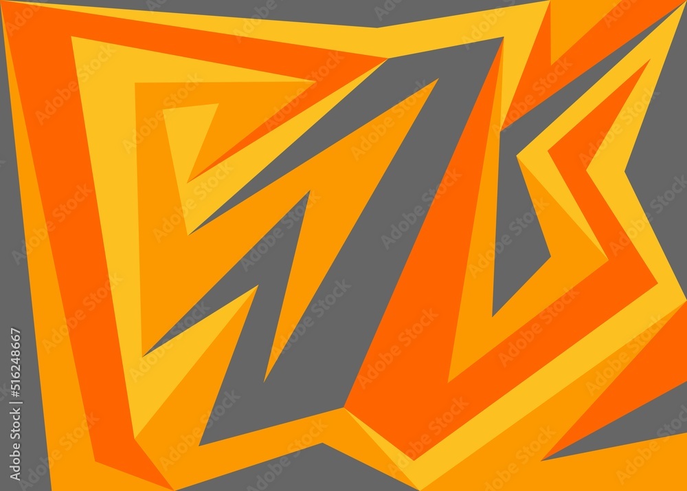 Poster abstract background with gradient illusionist pattern