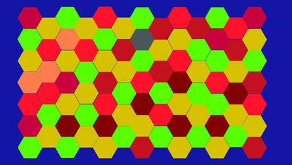 Modern hexagon colorful background polygon.Perfect for background room.