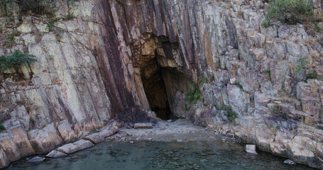 Sea cave in Hong Kong Geopark