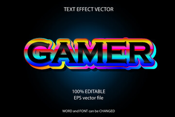Text effects editable gamers 