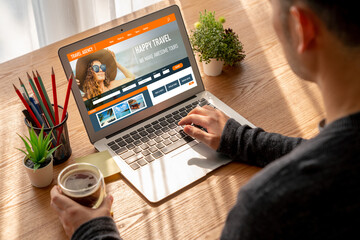 Online travel agency website for modish search and travel planning offers deal and package for...