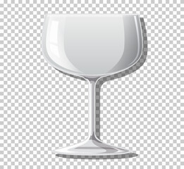 Empty Cocktail glass isolated