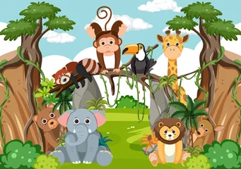 Wild animals in the forest © blueringmedia