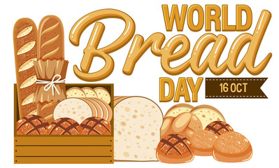 World Bread Day 16 October Logo Design