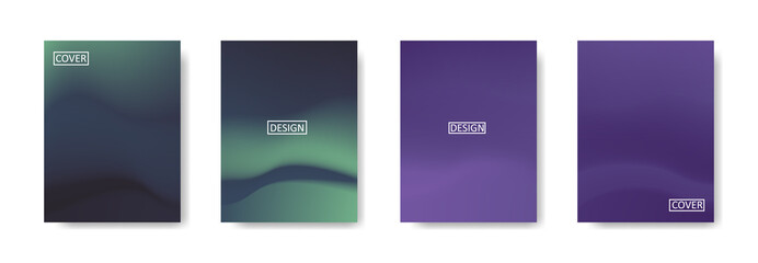 Set of abstract background with beautiful gradation color, colorful background for poster flyer banner backdrop.vertical banner.cool fluid background vector illustration