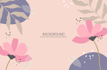  set of bright pastel floral background images for design four