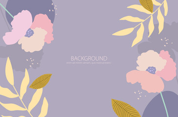 set of bright pastel floral background images for design three