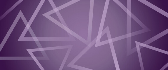 Abstract blurred purple background with pastel triangle and light. long purple wall. Graphic design for cover, banner, card, brochures and website. copy space for text. computer generated images.