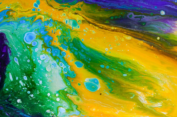 abstract acrylic pouring color