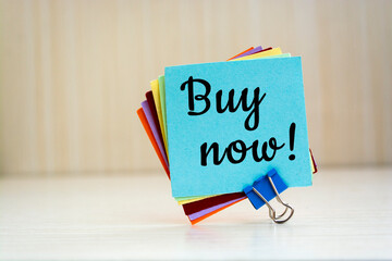 Buy now write on Sticky Notes