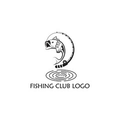Naklejka premium fish logo symbol simple vector 