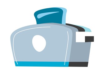 Toaster kitchen appliances for cooking vector