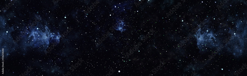 Wall mural outer space. science fiction cosmos. planets, stars and galaxies in outer space showing the beauty o