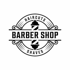 Obraz premium Barbershop Logo Vector design barbershop