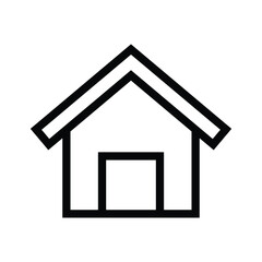 Homepage house icon on white background