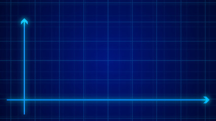 Dotted graph with another graph explaining growth expected and real growth analysis. 3d Infographics. 3d Chart with camera movement or angle.