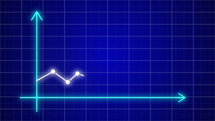 Up-down going trade graph animation in high quality digitally generated animation. Easy to Use. Infographics animation.