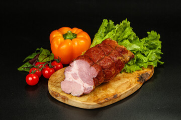 Delicous smoked pork for snack