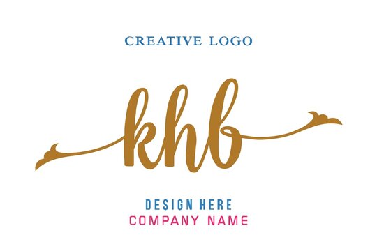KHB lettering, perfect for company logos, offices, campuses, schools, religious education